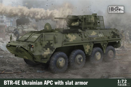 Vehicule militare terestre - 1:72 BTR-4E Ukrainian APC with slat armor