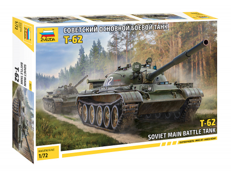 Vehicule militare terestre - Zvezda 5077 - 1:72 Russian main battle tank T-62