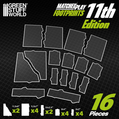 GSW - 40K 11th Edition Terrain Footprints (Pack) [2]