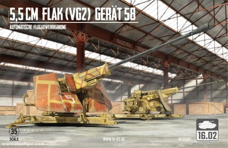 Kituri machete - 16.02 35001 - 1:35 5,5cm Flak (VG) Gerat 58