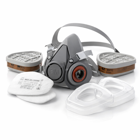 Masti de protectie - 3M 6200SET - SET Complet Semimasca reutilizabila respiratorie, marime M + filtre P3&A2