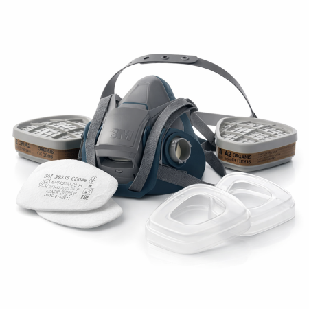 Masti de protectie - 3M 6503SET - SET Complet Semimasca reutilizabila Quick Latch, marime L + filtre P3&A2