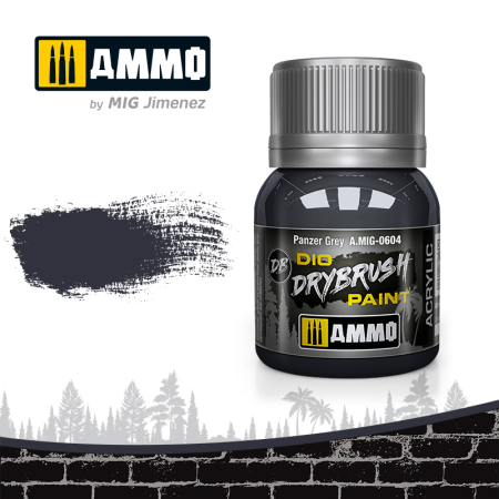 AMMO by Mig - A.MIG-0604 - DRYBRUSH PANZER GREY