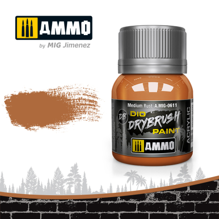 AMMO by Mig - A.MIG-0611 - DRYBRUSH MEDIUM RUST