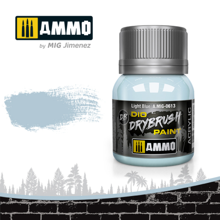 AMMO by Mig - A.MIG-0613 - DRYBRUSH LIGHT BLUE