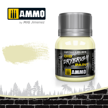 AMMO by Mig - A.MIG-0616 - DRYBRUSH LIGHT SAND