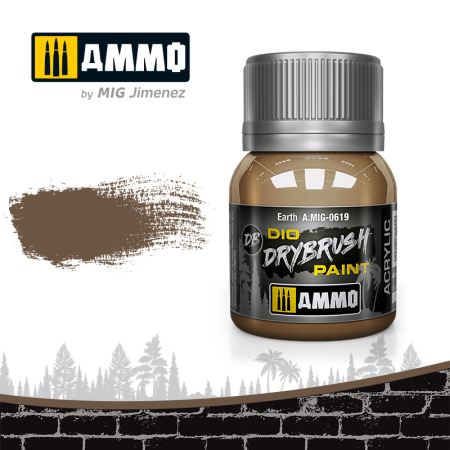 AMMO by Mig - A.MIG-0619 - DRYBRUSH EARTH