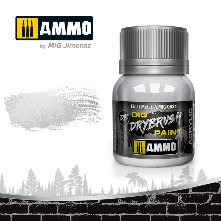 AMMO by Mig - A.MIG-0621 - DRYBRUSH LIGHT METAL