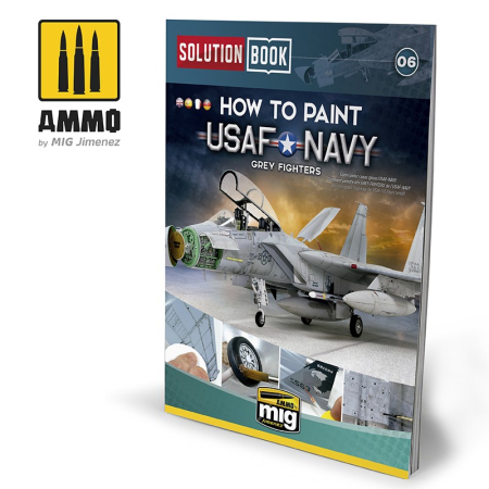 Carti & Reviste - A.MIG-6509 - USAF NAVY GREY FIGHTERS SOLUTION BOOK - MULTILINGUAL BOOK