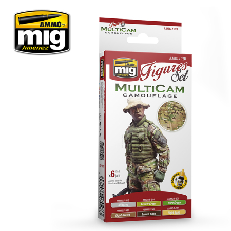 Seturi vopsea acrilica - A.MIG-7028 - MULTICAM