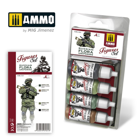Vopsire, Weathering & Diorama - A.MIG-7031 - RUSSIAN FLORA UNIFORMS FIGURES SET