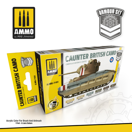 Vopsire, Weathering & Diorama - A.MIG-7181 - CAUNTER BRITISH CAMO