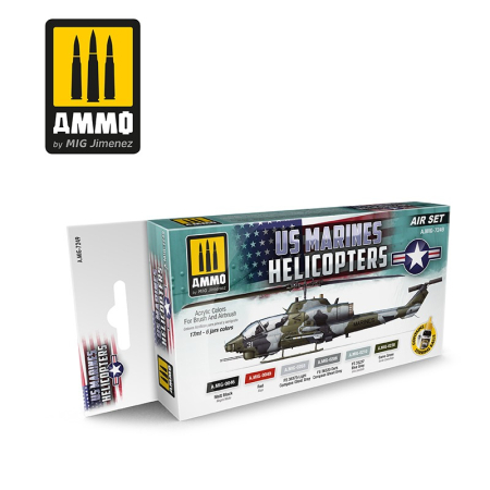 Vopsire, Weathering & Diorama - A.MIG-7249 - US helicopters SET