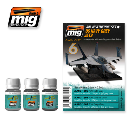 Weathering - A.MIG-7419 - US NAVY GREY JETS