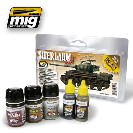 Weathering - A.MIG-7427 - FURY SHERMAN SET