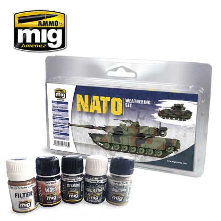 Vopsire, Weathering & Diorama - A.MIG-7446 - NATO WEATHERING SET
