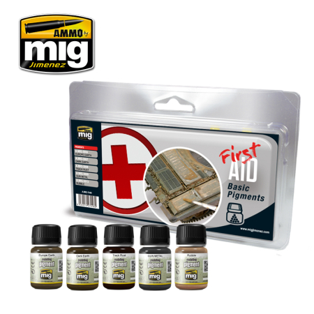 Weathering - A.MIG-7448 - FIRST AID BASIC PIGMENTS
