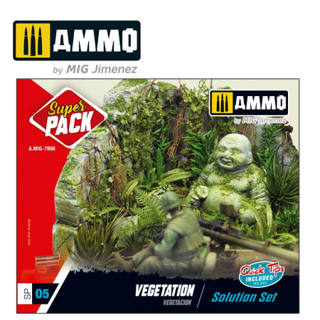 Vopsire, Weathering & Diorama - A.MIG-7806 - VEGETATION SUPER PACK