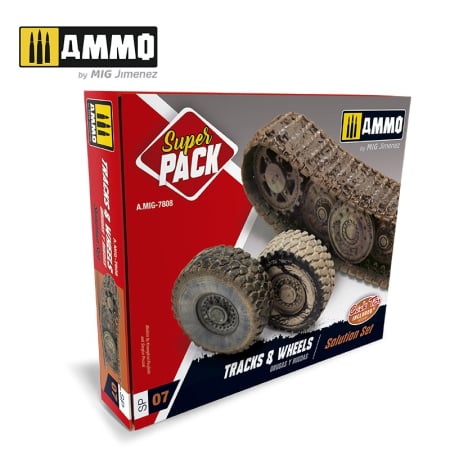 Weathering - A.MIG-7808 - SUPER PACK TRACKS & WHEELS