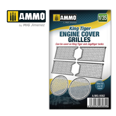 Accesorii machete - A.MIG-8082 - 1:35 KING TIGER ENGINE COVER GRILLES