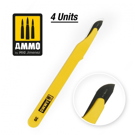 Taiere & Gaurire - A.MIG-8695 - Standard Blade Curved Large - 4 pcs.