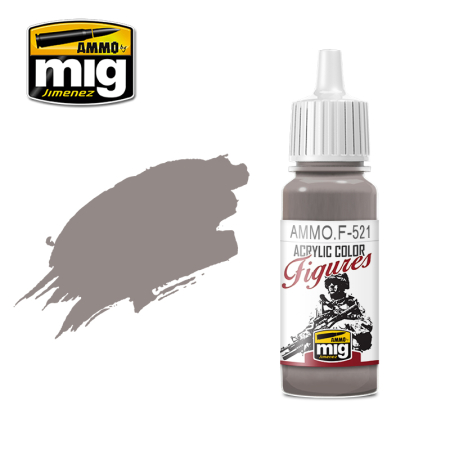 Vopsire, Weathering & Diorama - A.MIG-F521 - FIGURES PAINTS Grey Light Brown
