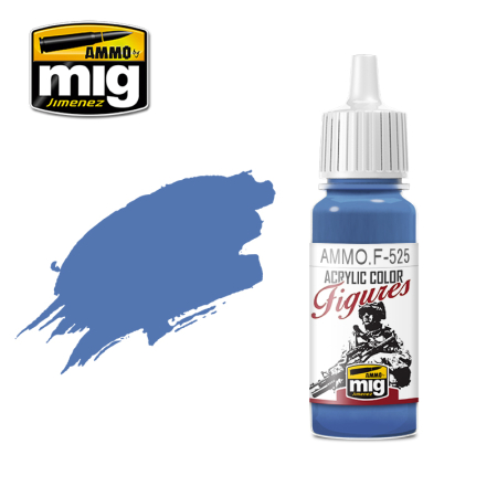 Vopsire, Weathering & Diorama - A.MIG-F525 - FIGURES PAINTS Medium Blue