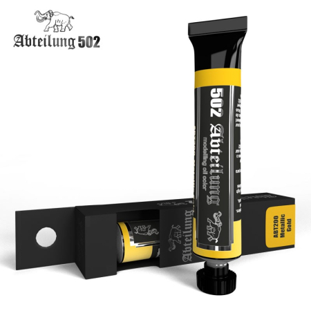 Vopsire, Weathering & Diorama - ABT200 Metallic Gold 20 ml - Abteilung 502 Oil paint