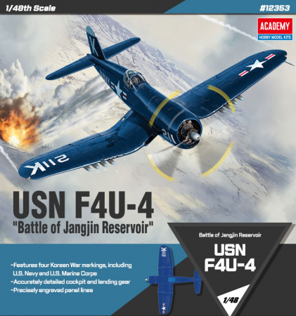 Kituri machete - Academy 12353 - 1:48 F4U-4  "Battle of Jangjin Reservoir"