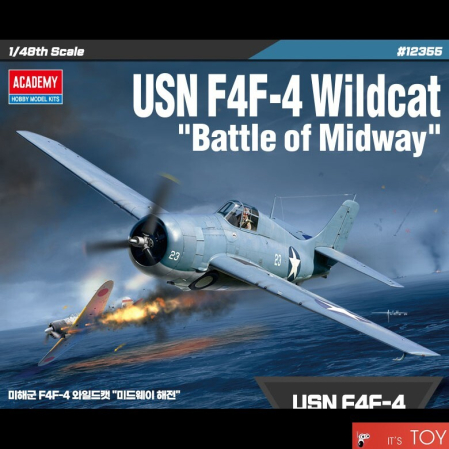 Kituri machete - Academy 12355 - 1:48 USN F4F-4 Wildcat "Battle of Midway"