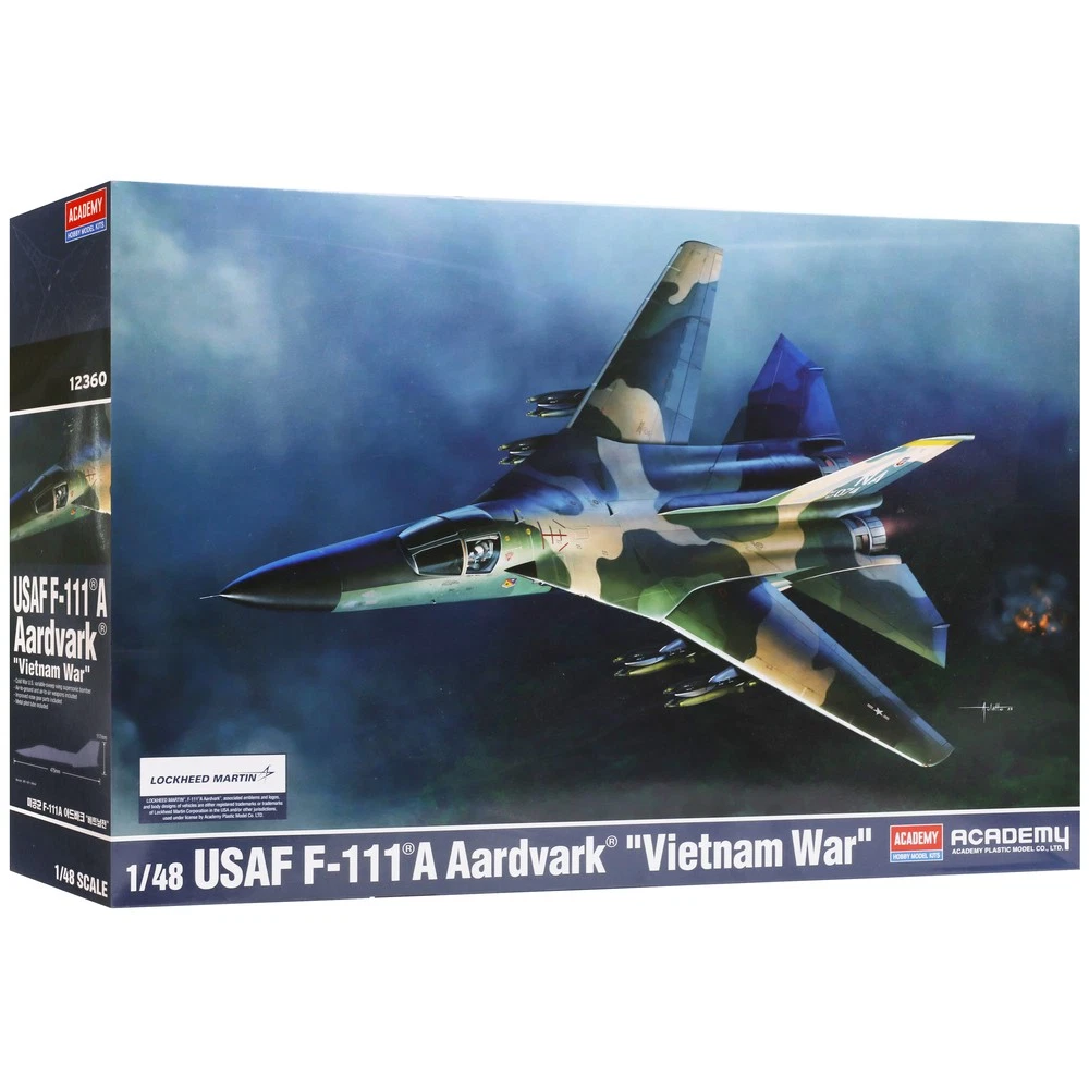 Kituri machete - Academy 12360 - 1:48 USAF F-111A Aardvark "Vietnam War"
