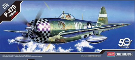 Kituri machete - Academy 12474 - 1:72 P-47D "EILEEN"