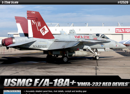 Kituri machete - Academy 12520 - 1:72 USMC F/A 18A+ VMFA-232 RED DEVILS