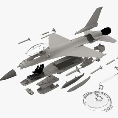 Academy 12541 - 1:72 USAF F-16C "Multirole Fighter" MCP [1]