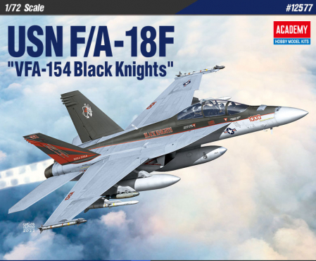 Kituri machete - Academy 12577 - 1:72 USN F/A-18F "VFA-154 Black Knight"
