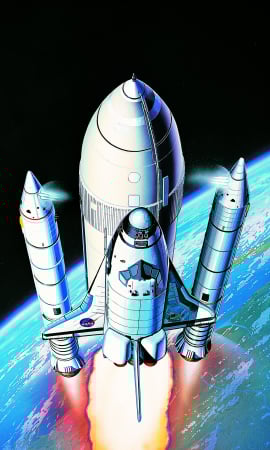 Kituri machete - Academy 12707 - 1:288 1/288 SPACE SHUTTLE W/BOOSTER ROCKET MCP
