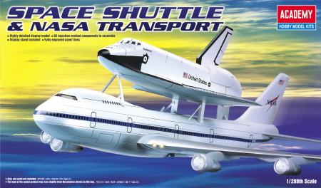 Kituri machete - Academy 12708 - 1:288 1:288 SHUTTLE & 747 CARRIER