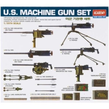 Kituri machete - Academy 13262 - 1:35 US Machine Gun Set