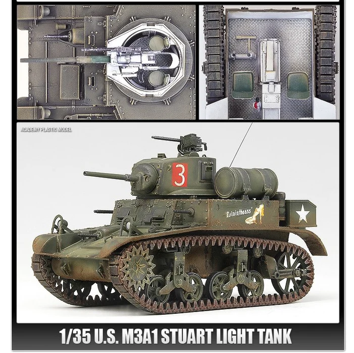 Academy 13269 - 1:35 US M3A1 Stuart Light Tank [1]