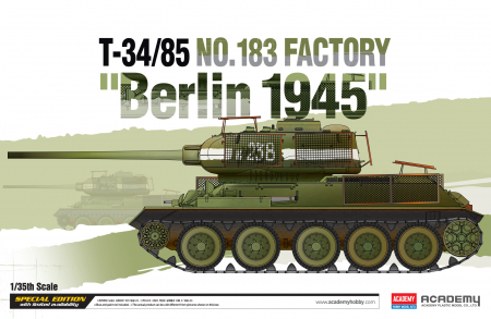 Kituri machete - Academy 13295 - 1:35 T-34/85 No.183 Factory "Berlin 1945"