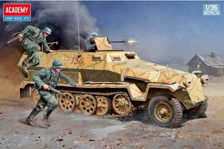 Kituri machete - Academy 13540 - 1:35 German Sd.kfz.251/1 Ausf.C