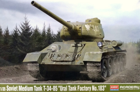 Noutati - Academy 13554 - 1:35 Soviet Medium Tank T-34-85 “Ural Tank Factory No. 183”