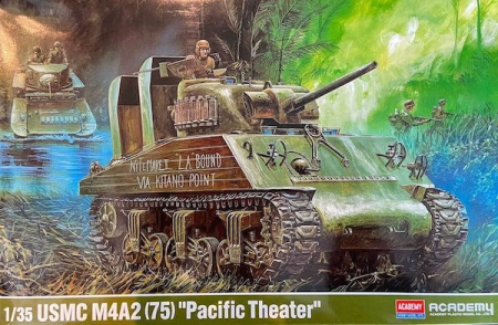 Noutati - Academy 13562 - 1:35 USMC M4A2 (75) "Pacific theater"