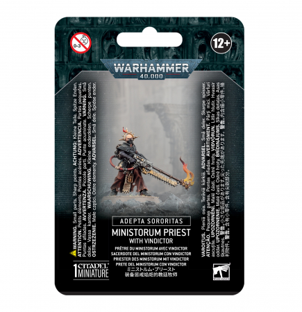 Wargames & Boardgames - Adepta Sororitas : Ministorum Priest With Vindictor