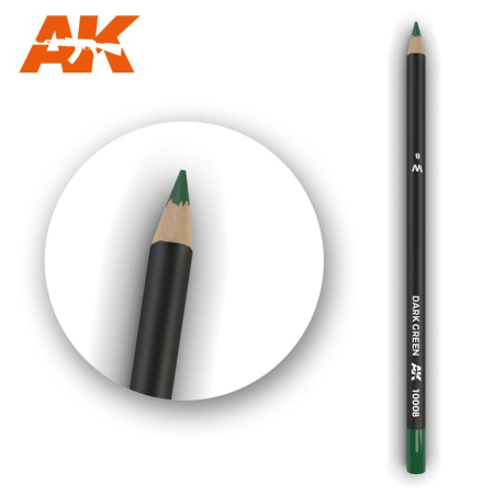 Vopsire, Weathering & Diorama - AK-10008 - Weathering Pencil Dark Green