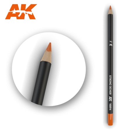 Vopsire, Weathering & Diorama - AK-10014 - Weathering Pencil Strong Ocher