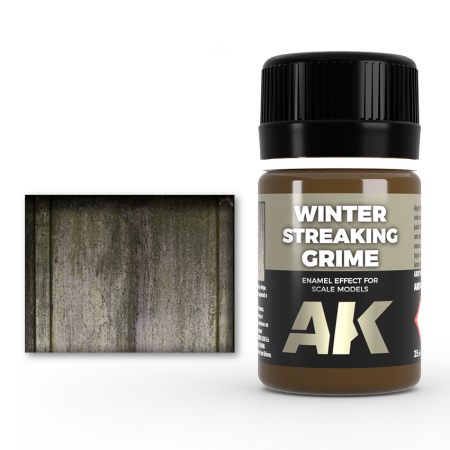 Solutii Weathering - AK Interactive 014 - Streaking Grime For Winter Vehicles