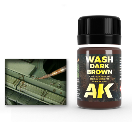 Solutii Weathering - AK Interactive 045 - Wash For Green Vehicles