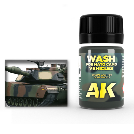 Solutii Weathering - AK Interactive 075 - Wash For Nato Vehicles