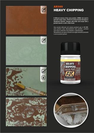 AK Interactive 089 - Heavy Chipping Effects Acrylic Fluid [2]